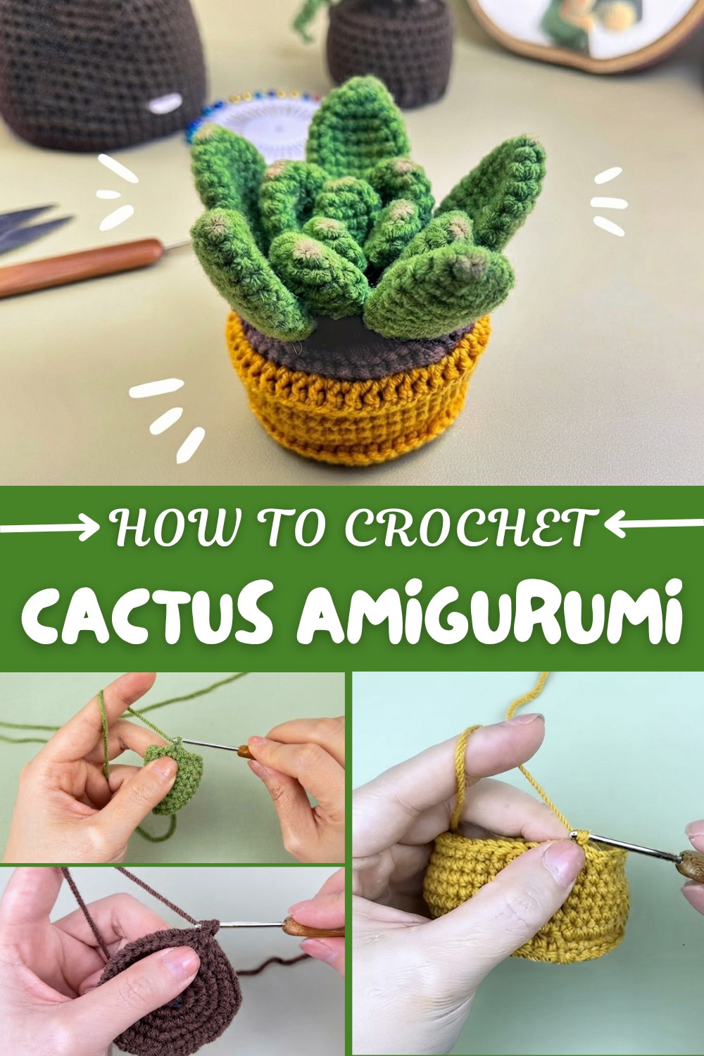 Crochet Cactus Amigurumi Pattern