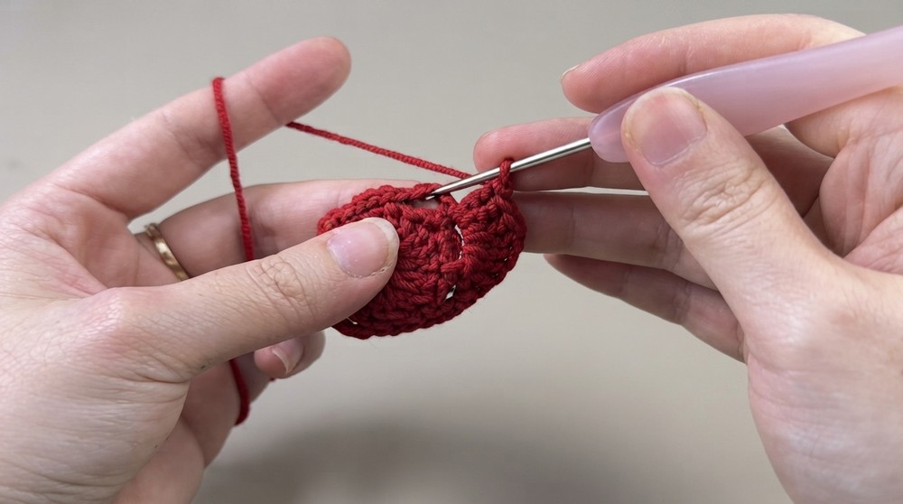 Crochet Camellia Flower Pouch Pattern 2