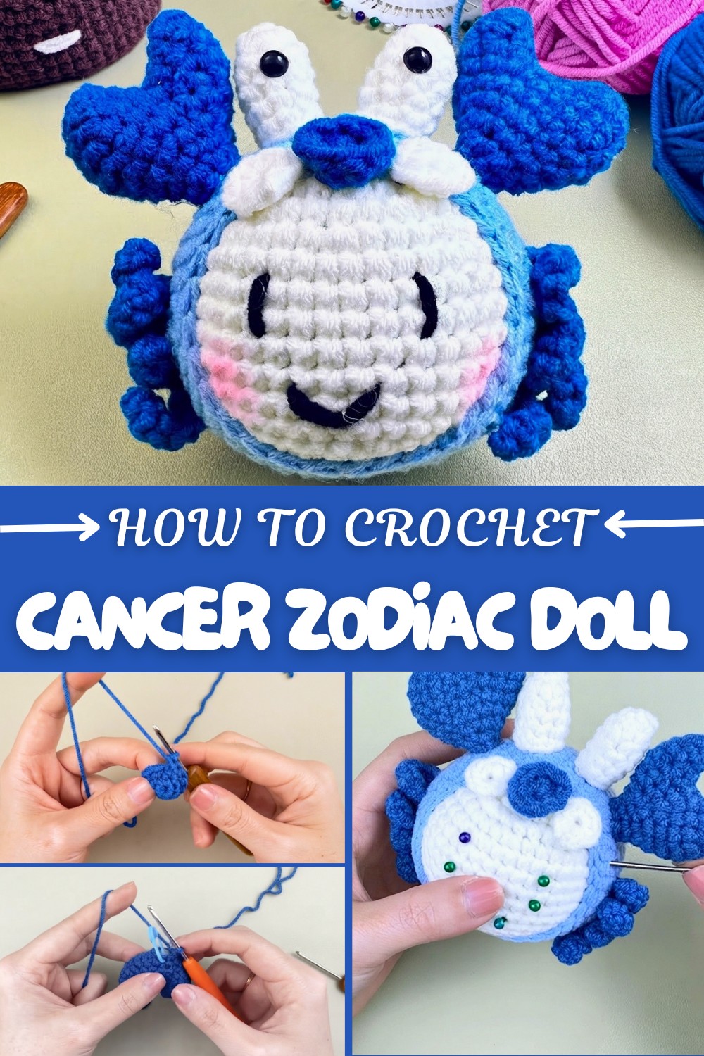 Crochet Cancer Zodiac Doll Pattern