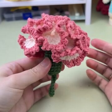 Crochet Carnation Flower Pattern 7