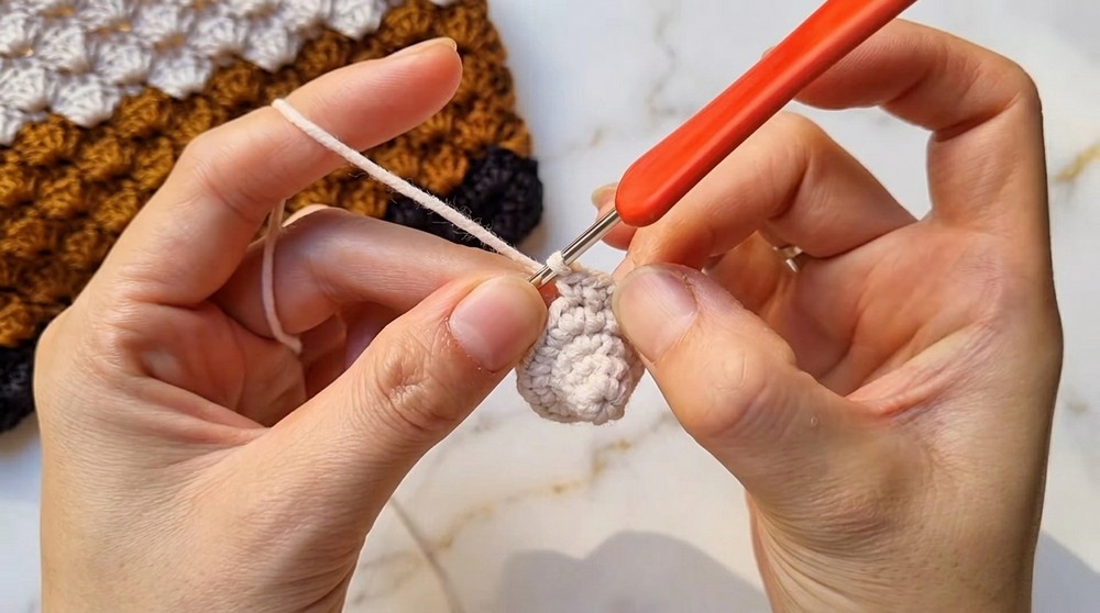 Crochet Chestnut Keychain Pattern 2