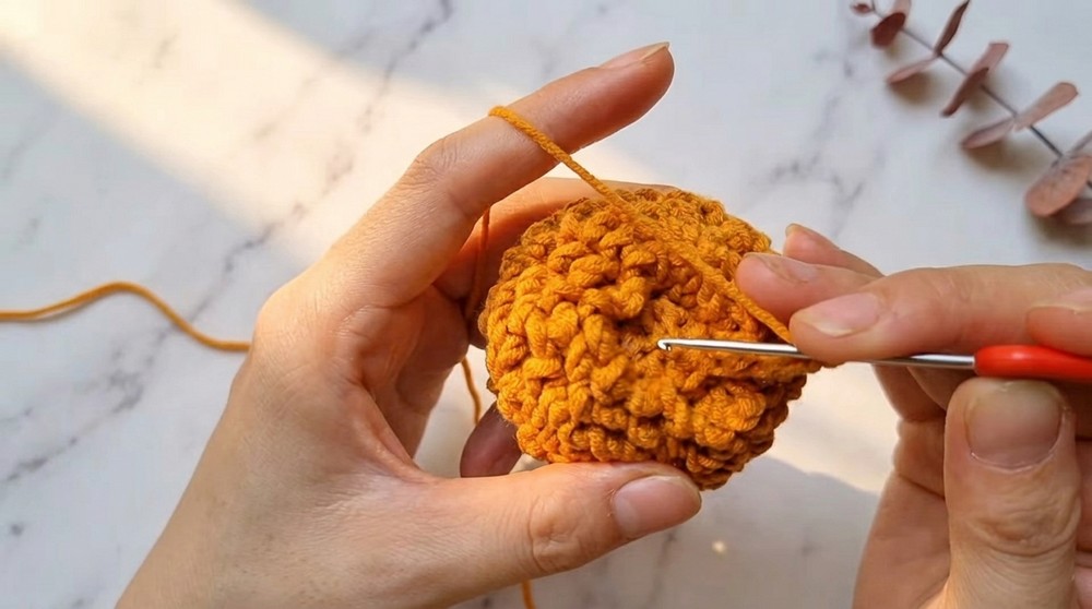 Crochet Chestnut Keychain Pattern 5