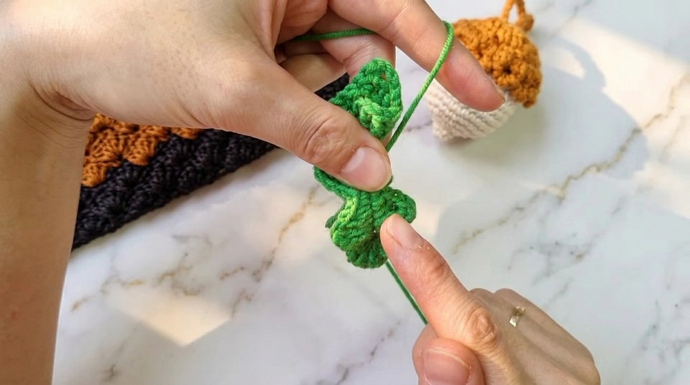 Crochet Chestnut Keychain Pattern 6