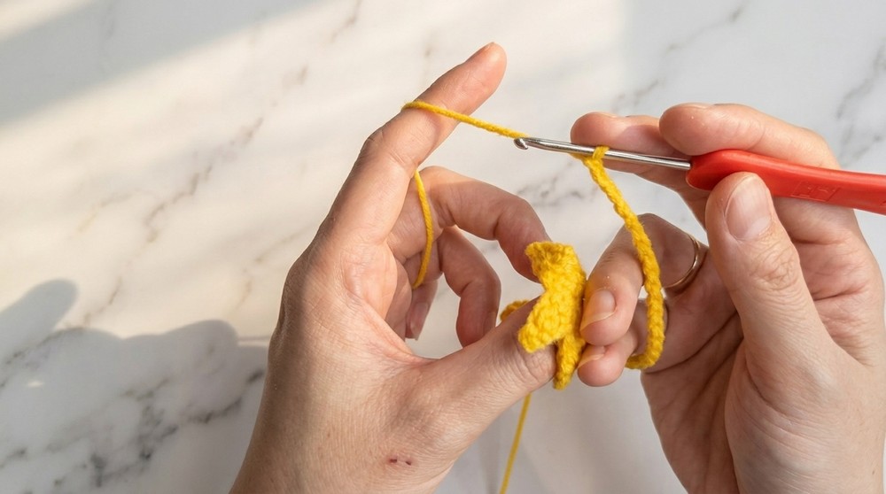 Crochet Christmas Tree Keychain Pattern 6
