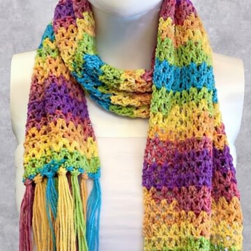 Crochet Classic V Stitch Scarf Pattern 7