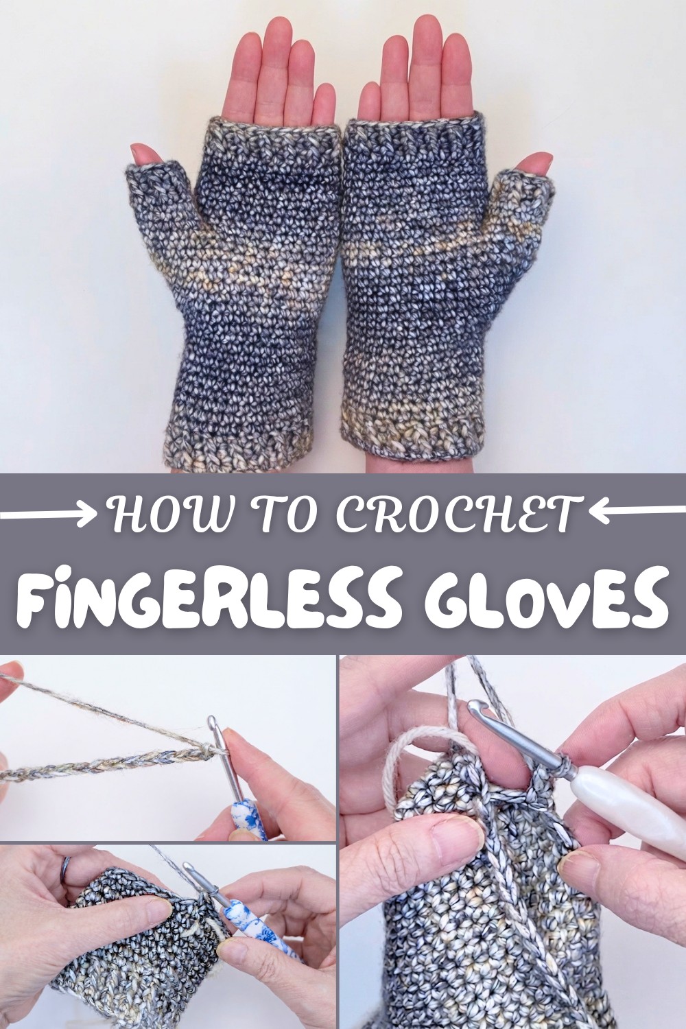 Crochet Fingerless Gloves Pattern
