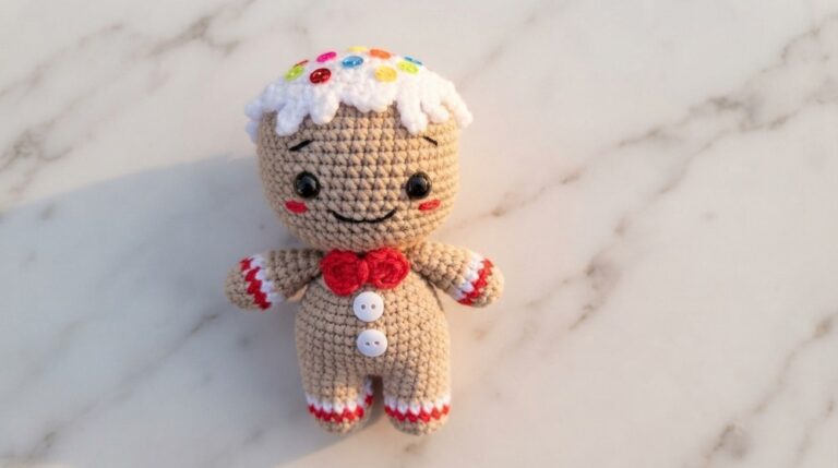 Crochet Gingerbread Cookie Amigurumi Pattern 7