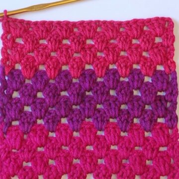 Crochet Granny Stripe Stitch Pattern 6