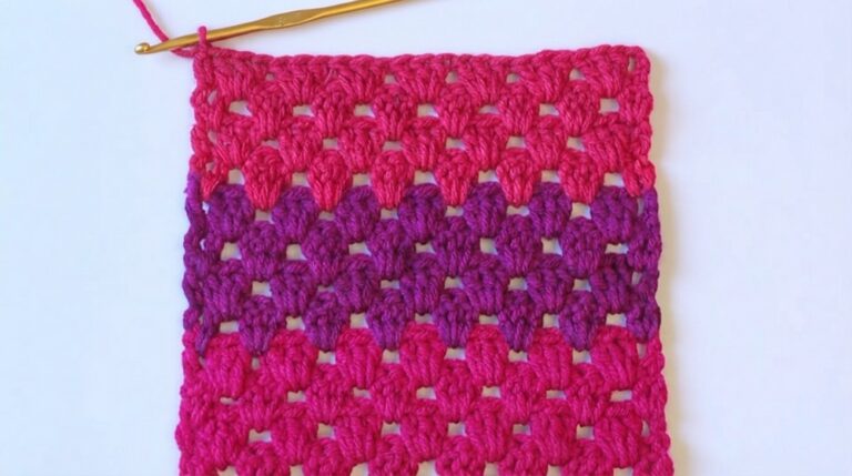 Crochet Granny Stripe Stitch Pattern 6