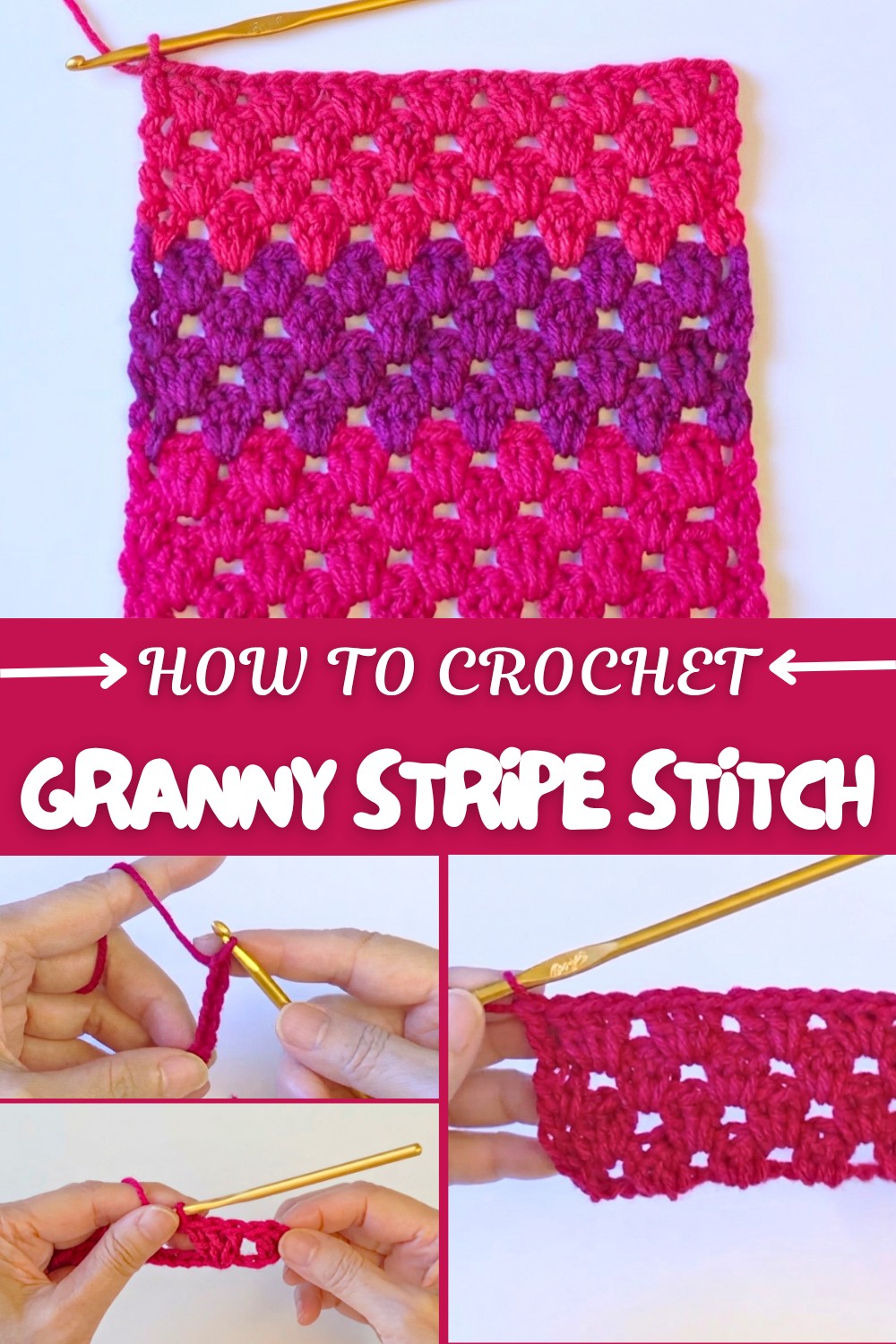 Crochet Granny Stripe Stitch Pattern
