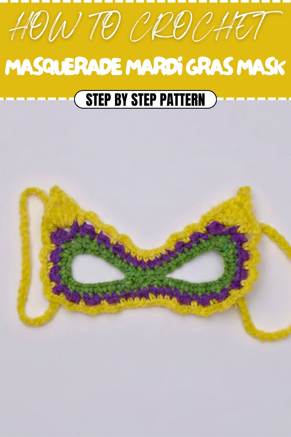 Crochet Masquerade Mardi Gras Mask Pattern (1)