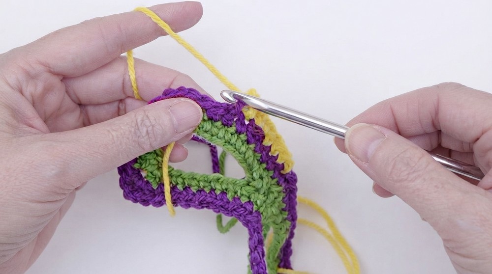 Crochet Masquerade Mardi Gras Mask Pattern 4