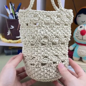 Crochet Mini Beach Bag Pattern 6