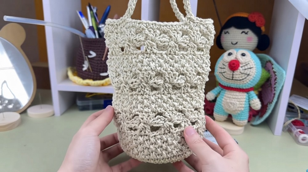 Crochet Mini Beach Bag Pattern 6