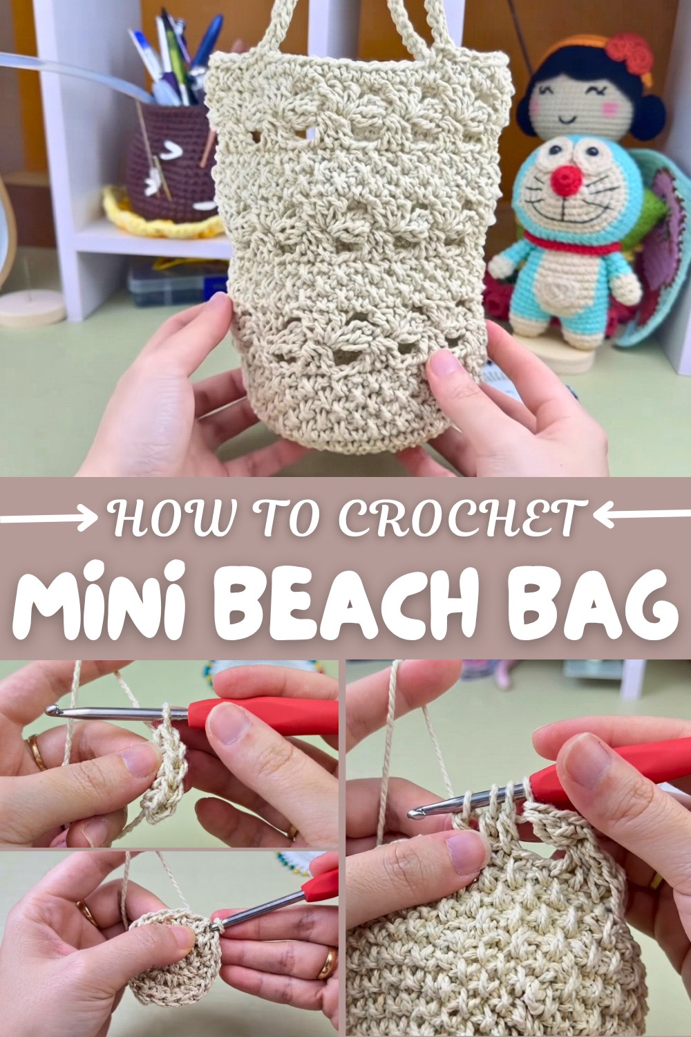 Crochet Mini Beach Bag Pattern