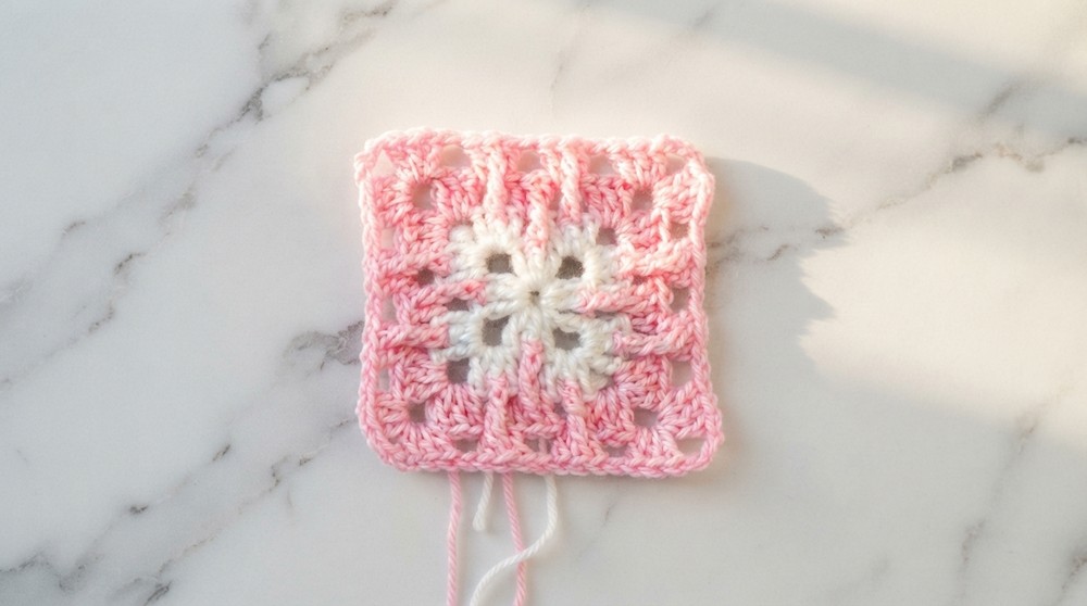Crochet Mosaic Granny Square Pattern 5