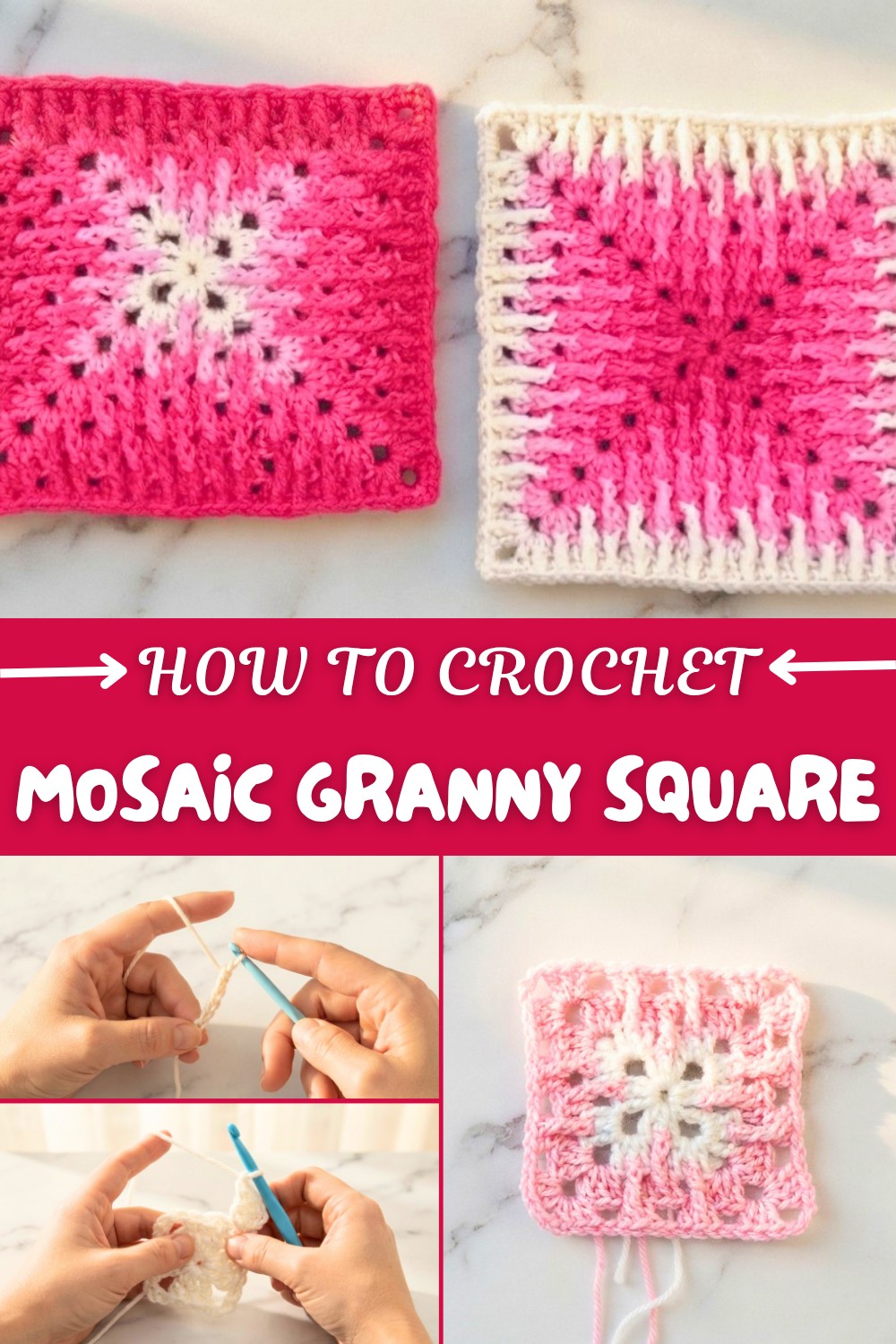 Crochet Mosaic Granny Square Pattern