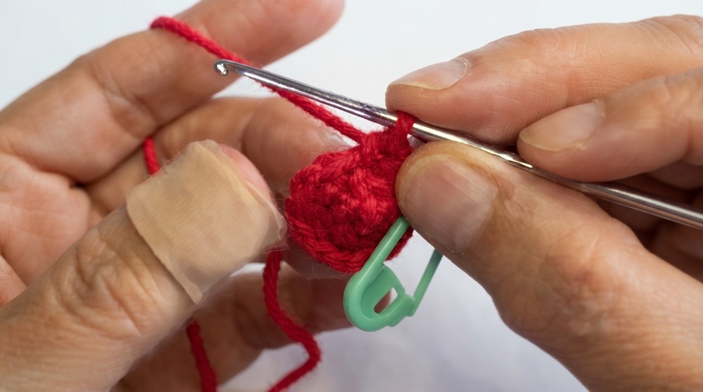 Crochet Mushroom Keychain Pattern 4