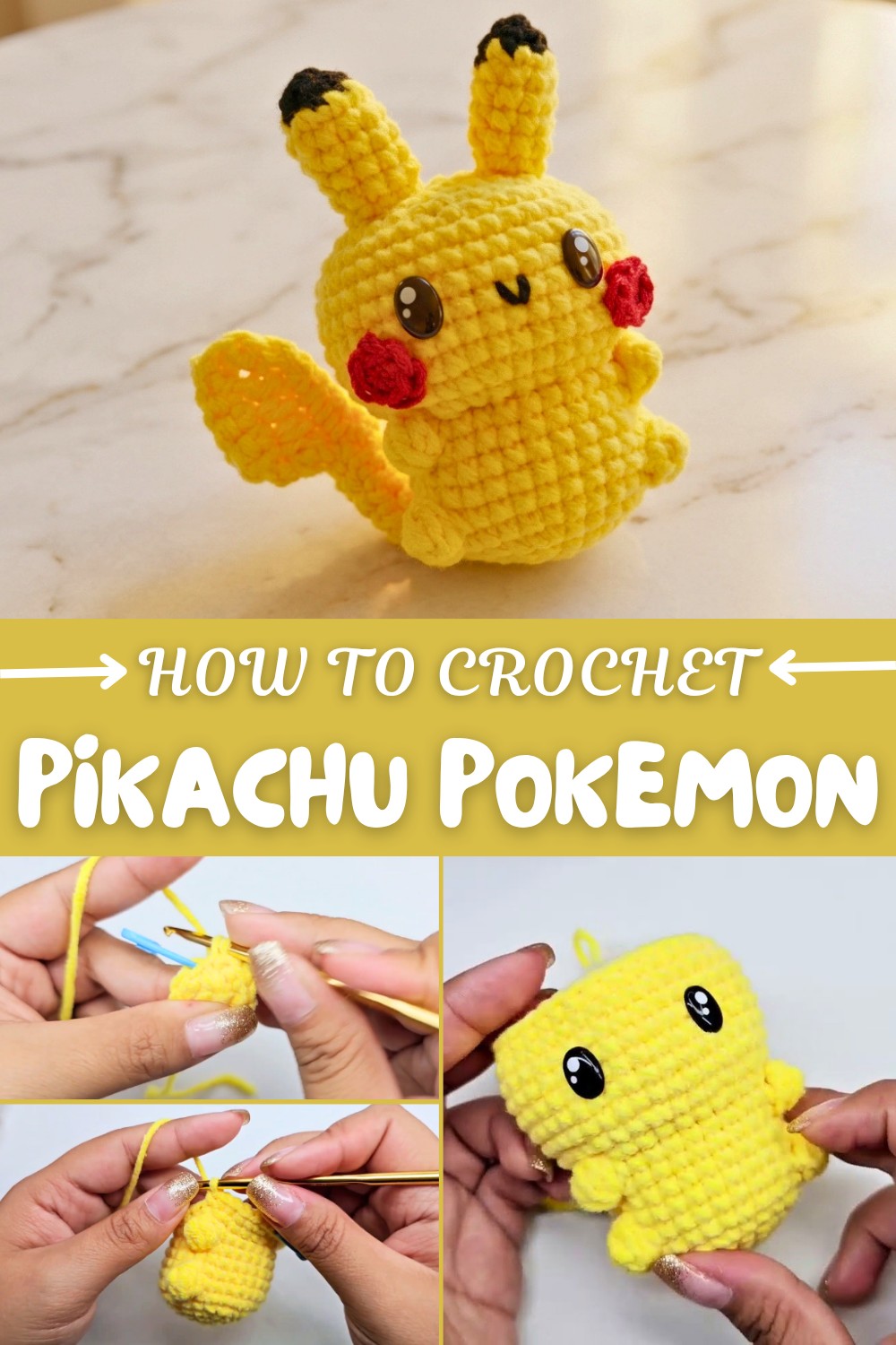 Crochet Pikachu Pokemon Pattern