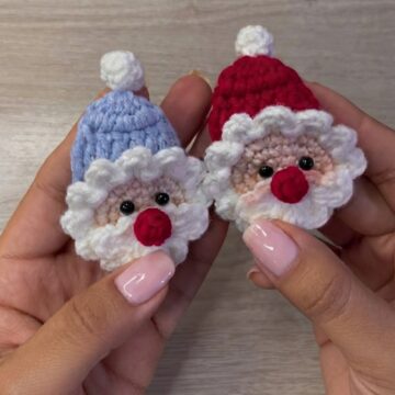 Crochet Santa Claus Ornaments Pattern 6