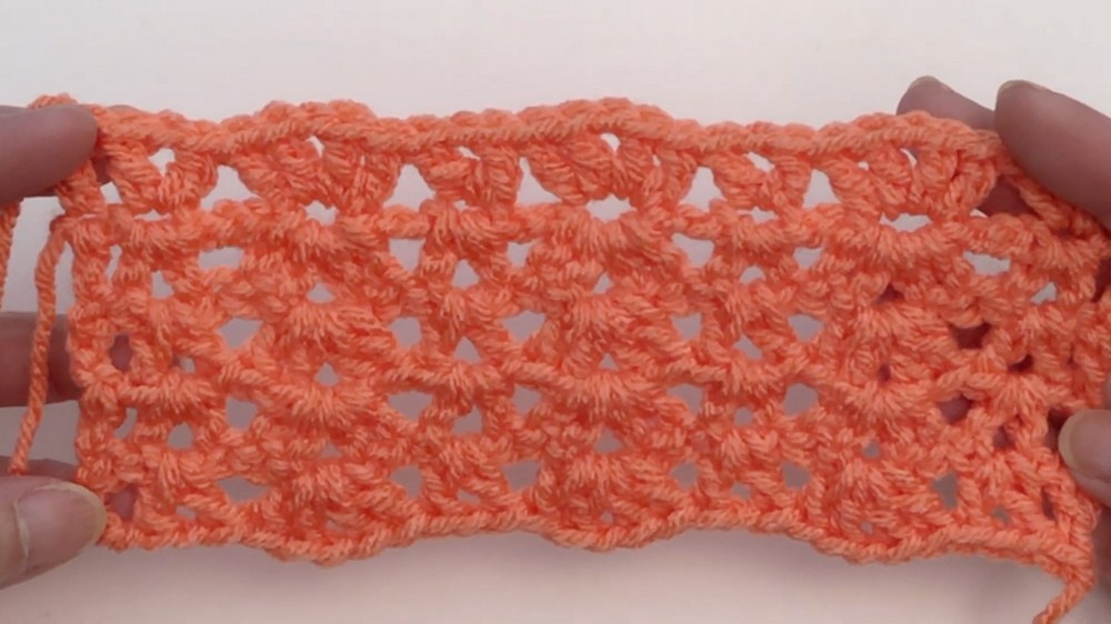 Crochet Shell & V Stitch Scarf Pattern 6