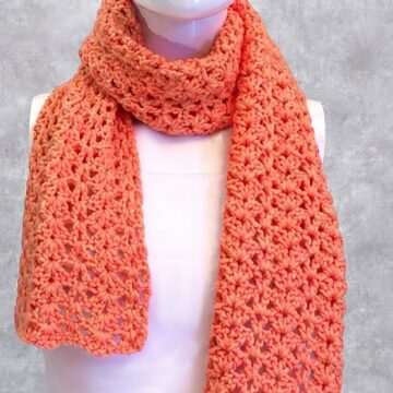 Crochet Shell & V Stitch Scarf Pattern 7