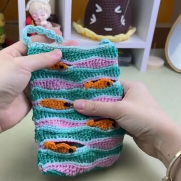 Crochet Small Colorful Bag Pattern 7
