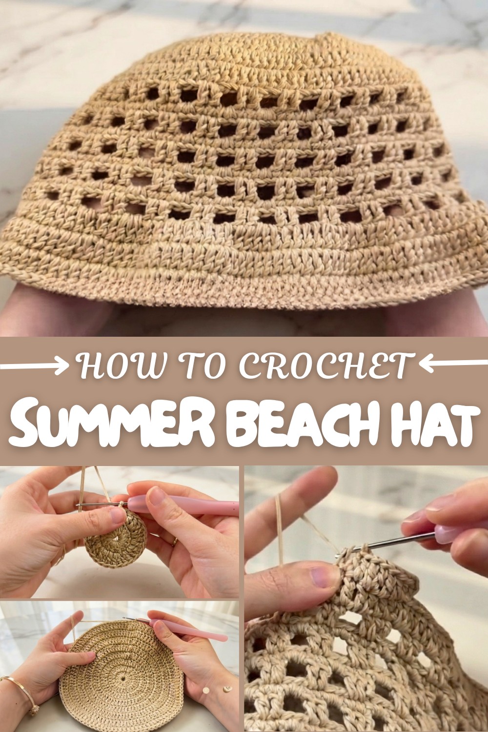 Crochet Summer Beach Hat Pattern