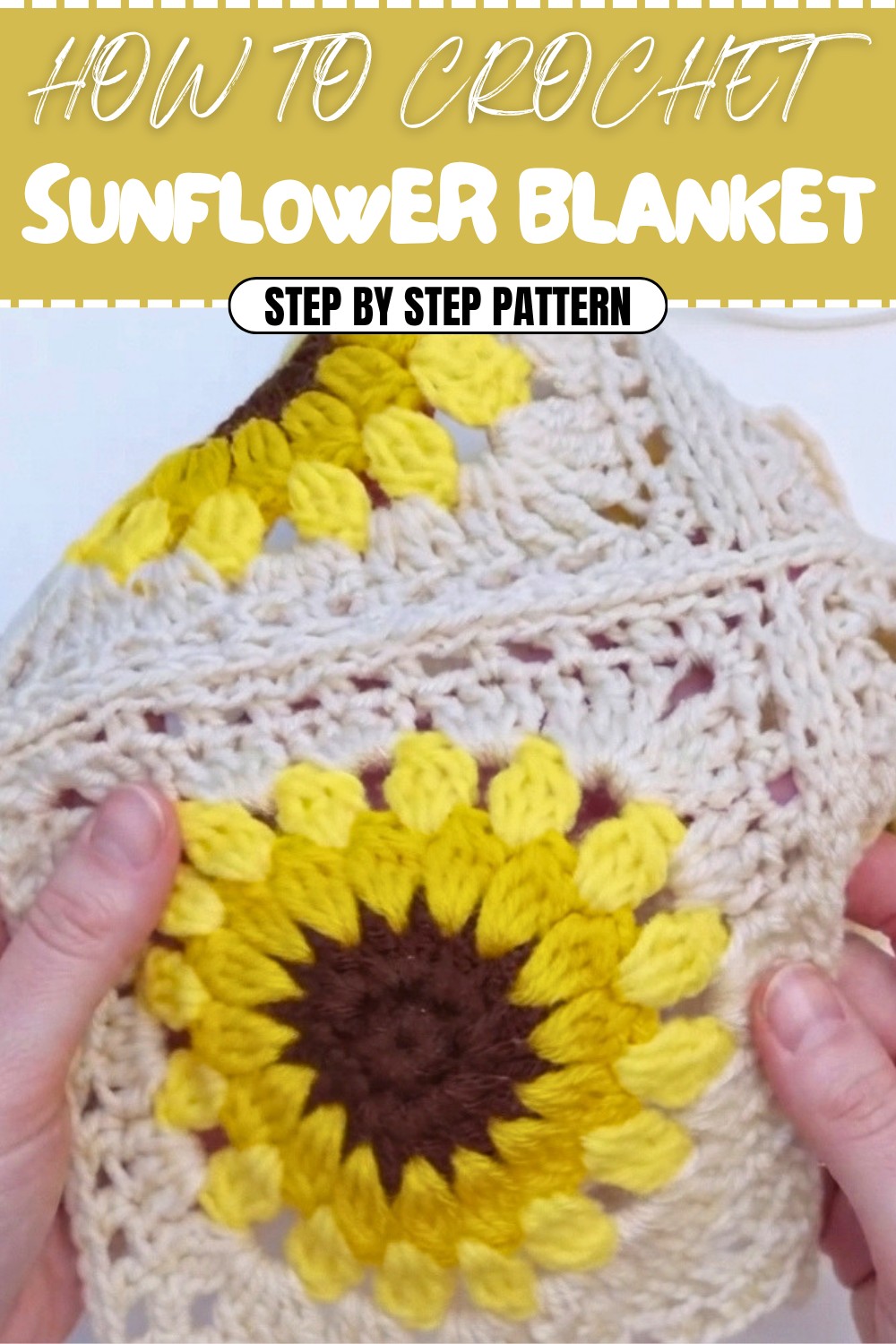 Crochet Sunflower Granny Squares Blanket Pattern (1)