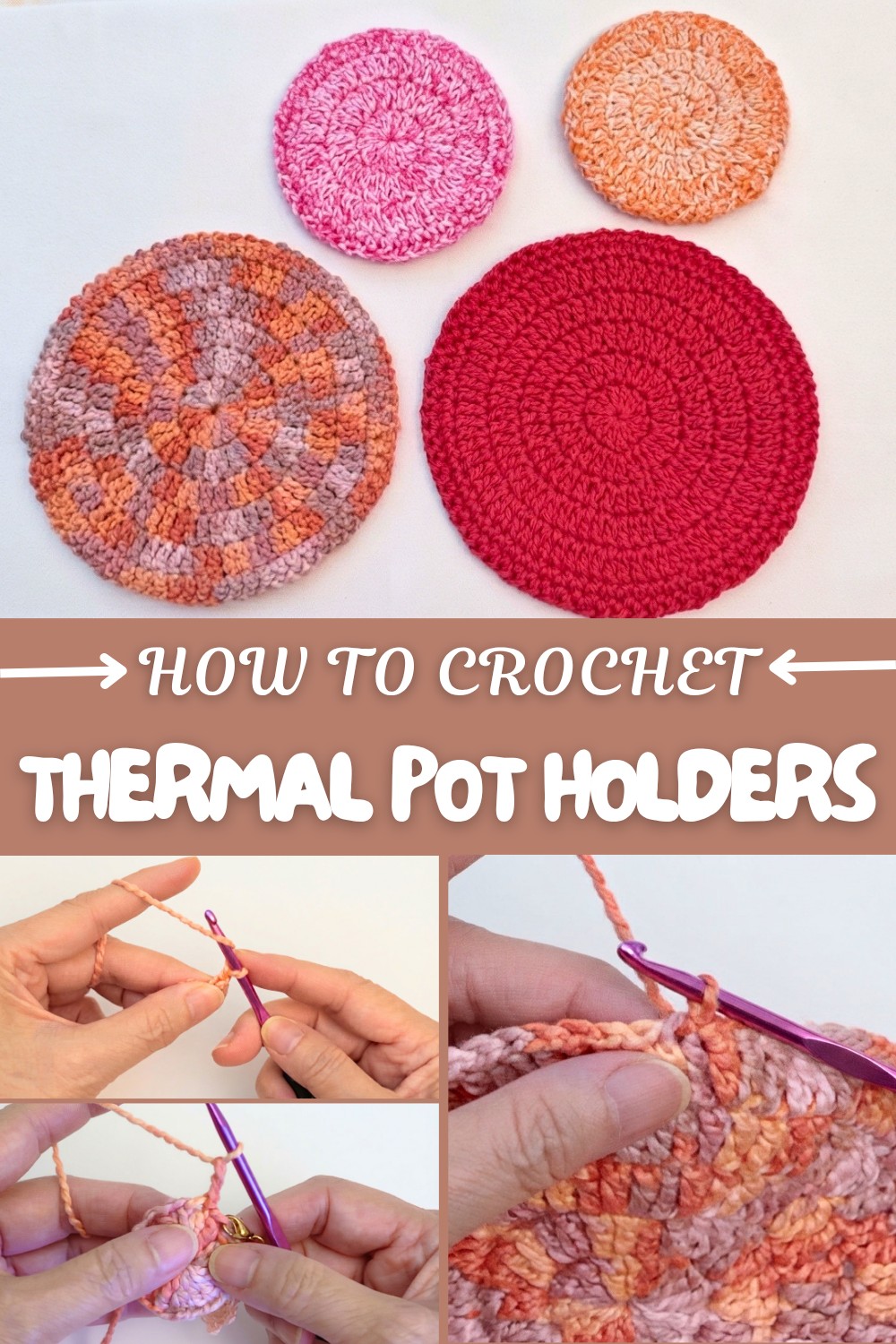Crochet Thermal Pot Holders Pattern