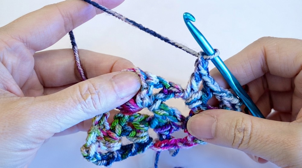 Crochet Triangular Shawl Pattern 3