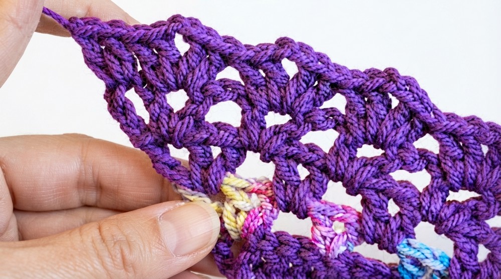 Crochet Triangular Shawl Pattern 5