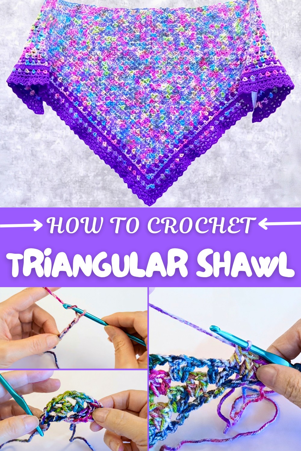 Crochet Triangular Shawl Pattern