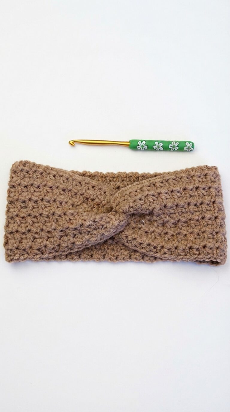 Crochet Twisted Headband Pattern 6