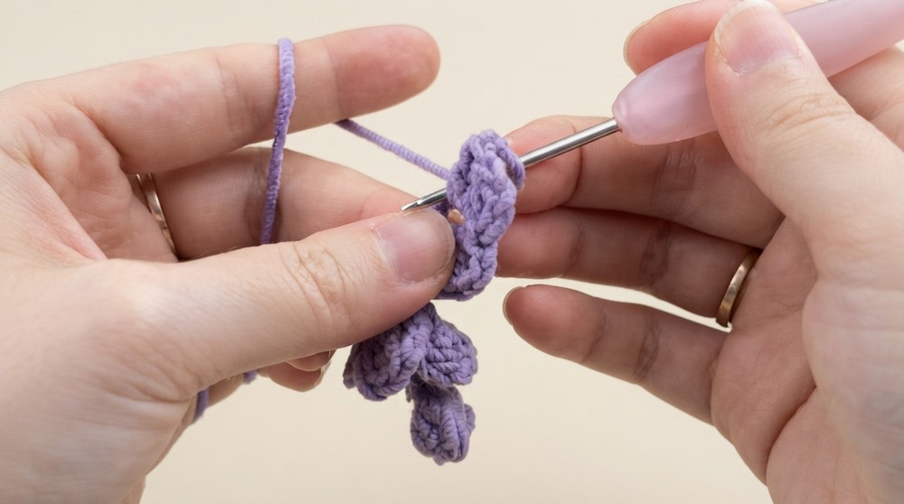 Crochet Wisteria Hanging Basket Pattern 3