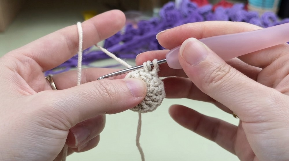 Crochet Wisteria Hanging Basket Pattern 4