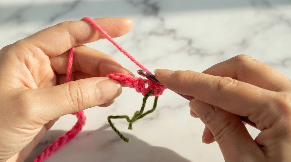 Cute Crochet Flower Brooch Pattern 1