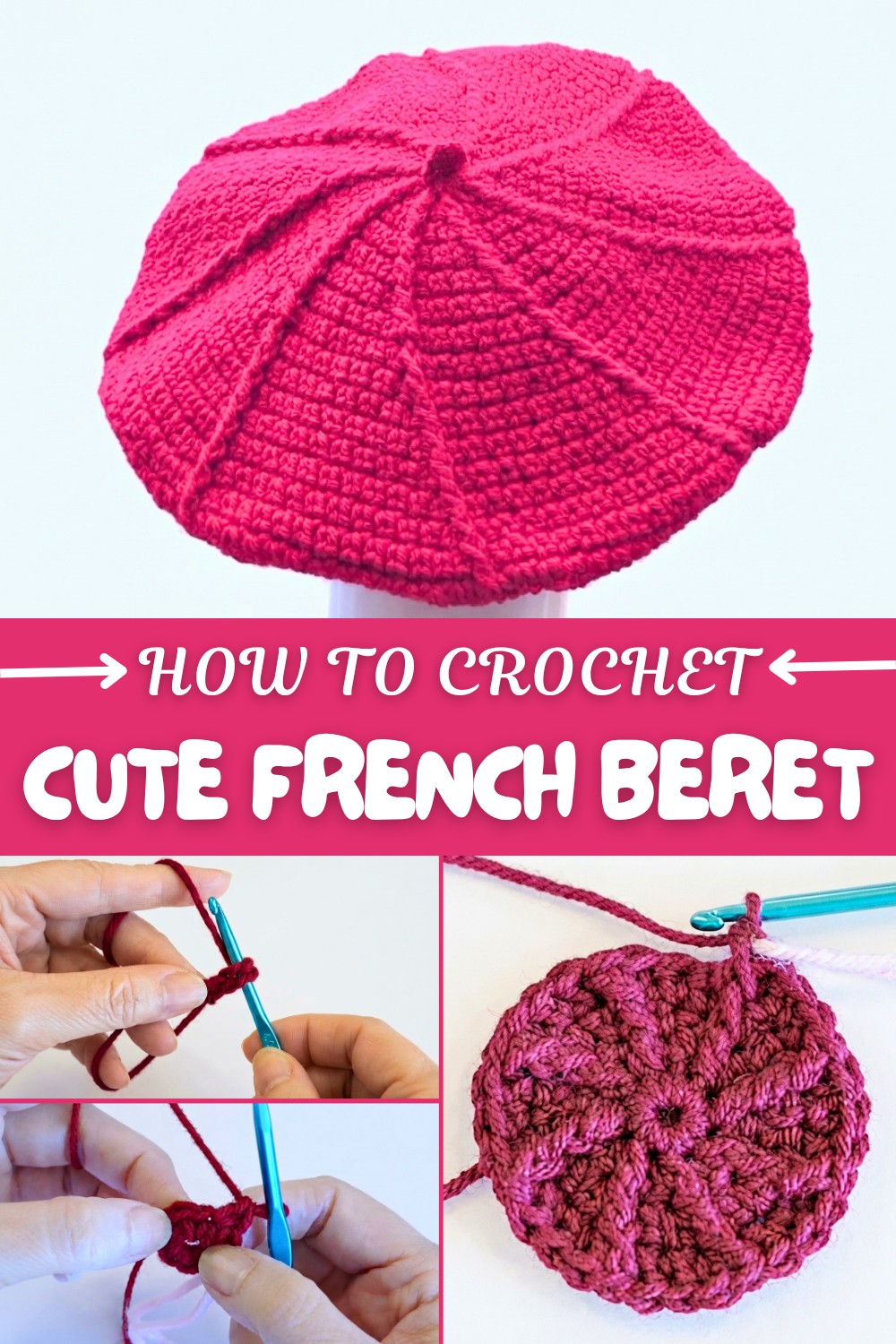 Cute Crochet French Beret Pattern