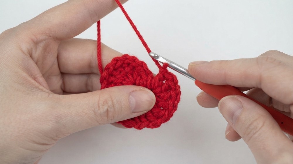 Cute Crochet Heart Ornaments Pattern 3