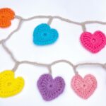 Cute Crochet Heart Ornaments Pattern 7