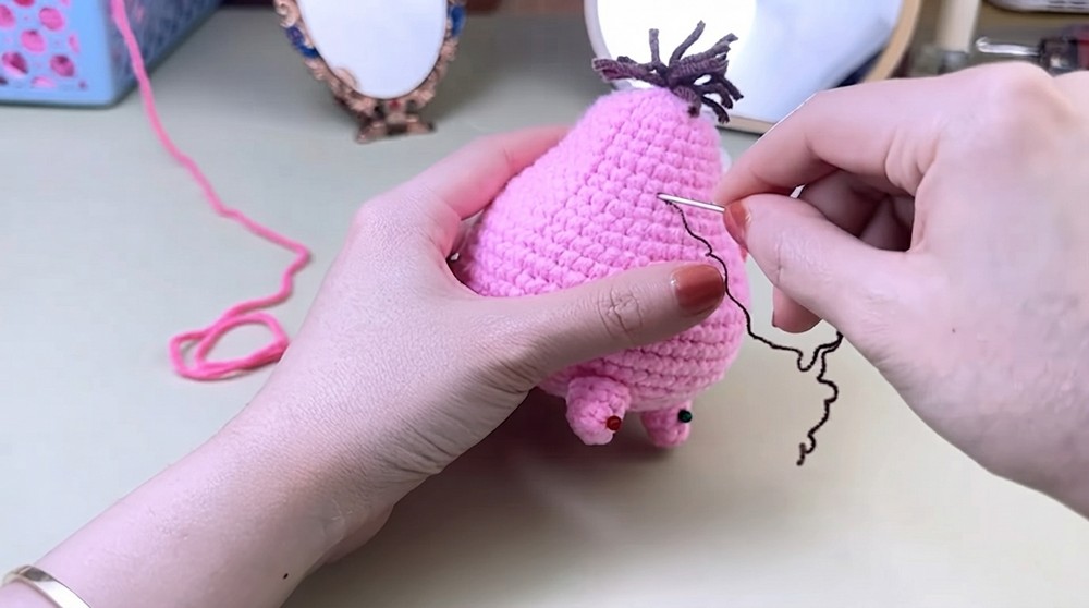 Easy Crochet Flying Pig Pattern 7