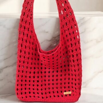Easy Crochet Market Bag Pattern 7