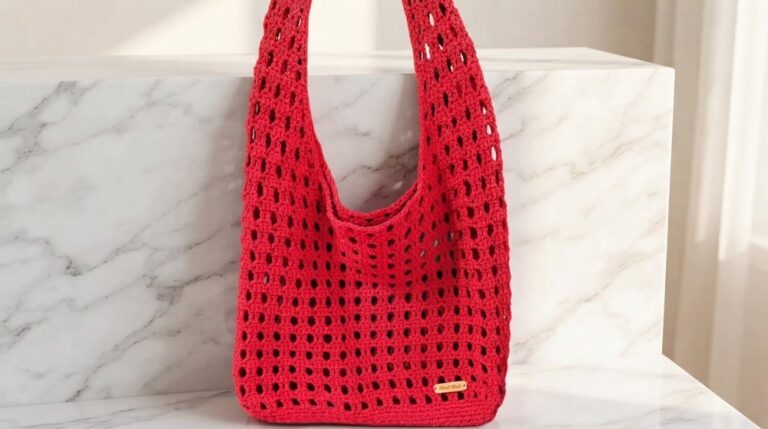 Easy Crochet Market Bag Pattern 7