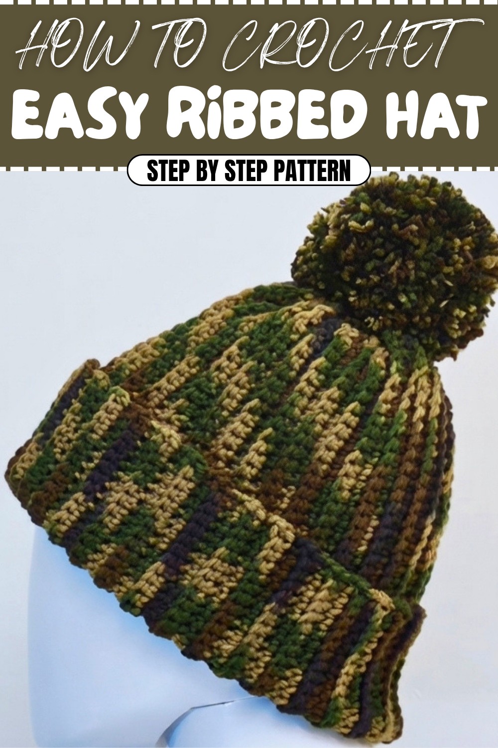 Easy Crochet Ribbed Hat Pattern (1)