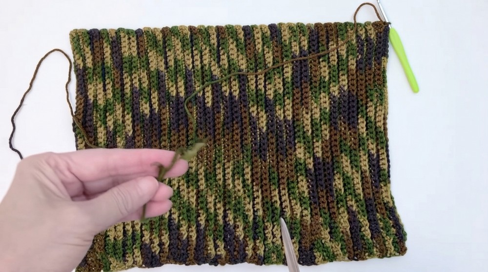 Easy Crochet Ribbed Hat Pattern 4