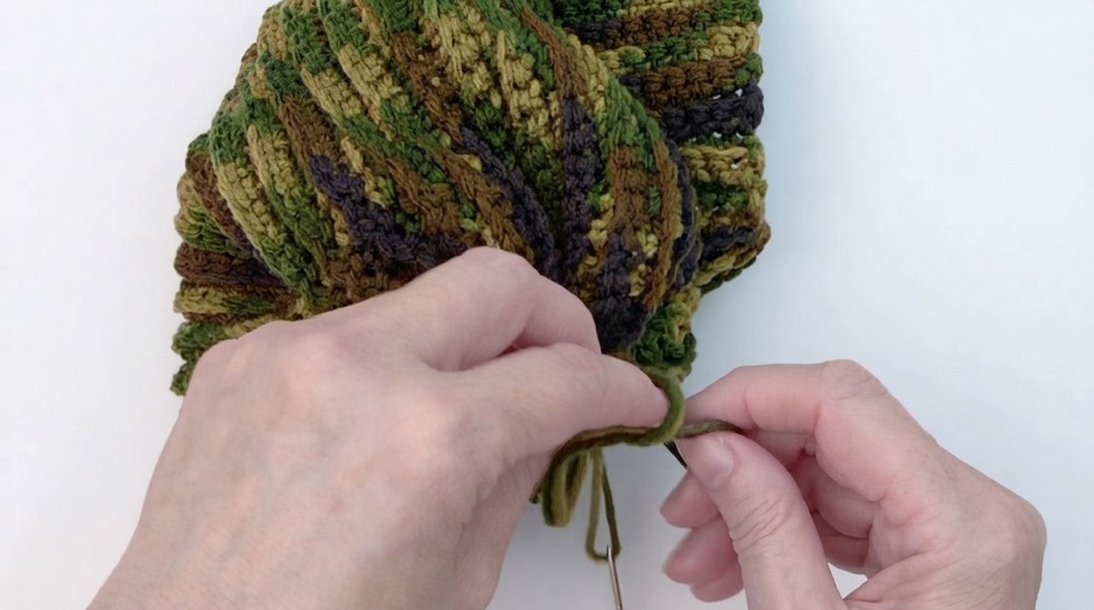 Easy Crochet Ribbed Hat Pattern 5