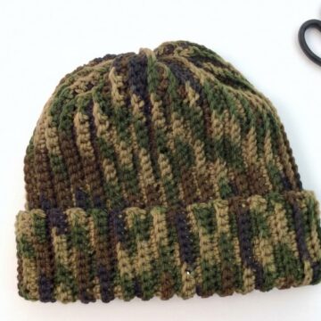 Easy Crochet Ribbed Hat Pattern 6