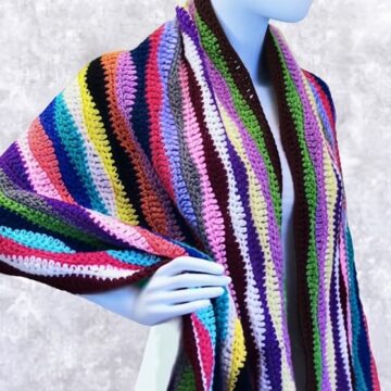 Easy Crochet Shawl Wrap Pattern 7