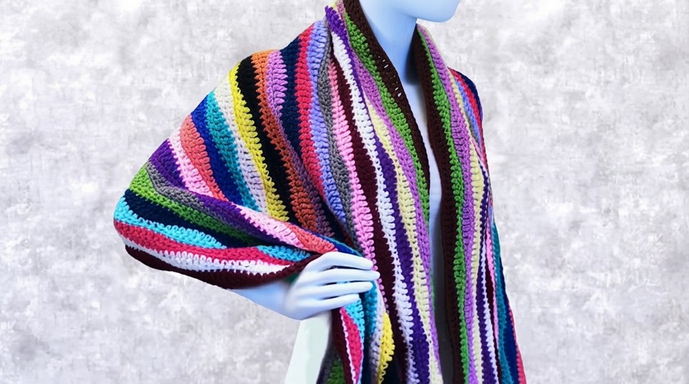 Easy Crochet Shawl Wrap Pattern 7