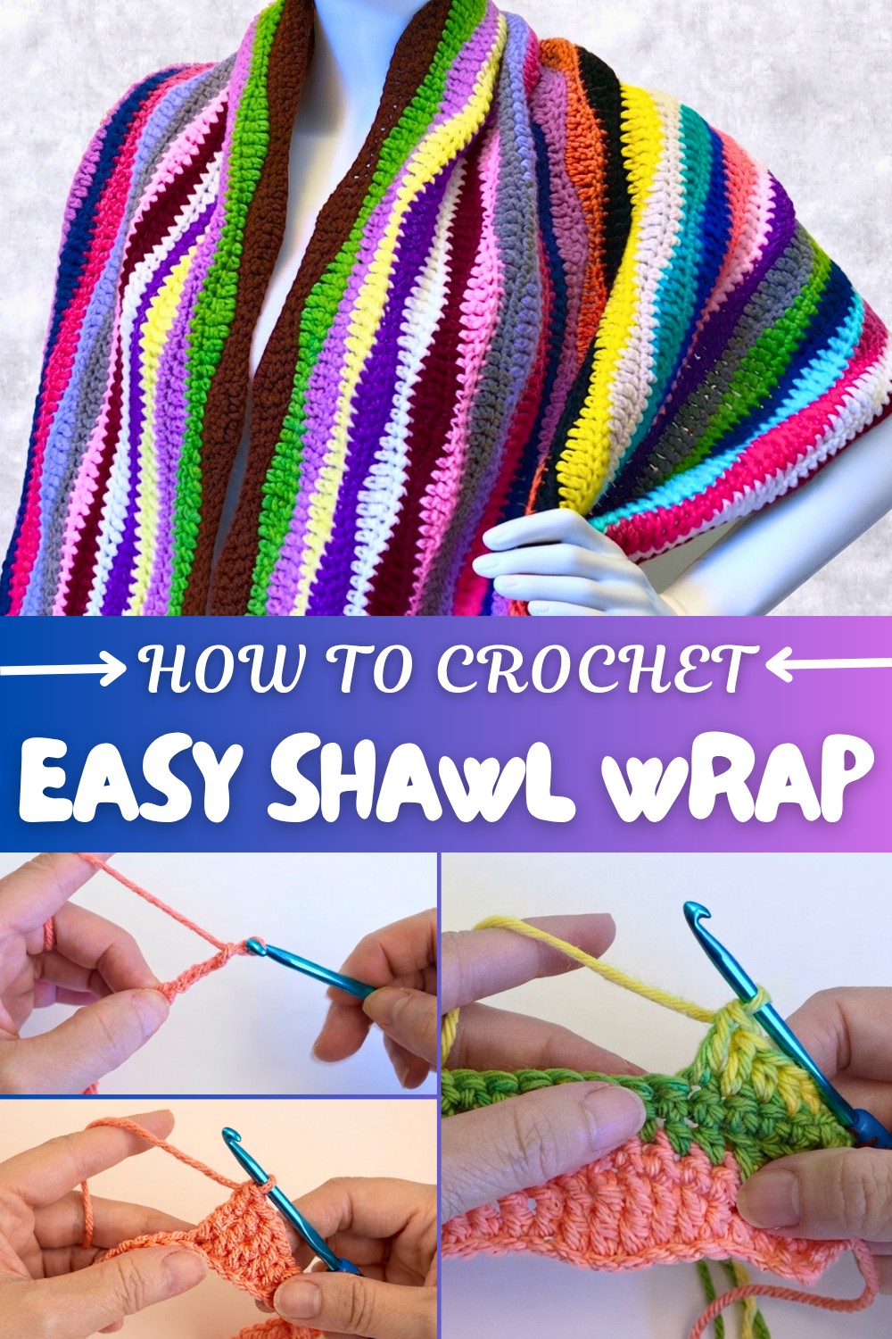 Easy Crochet Shawl Wrap Pattern